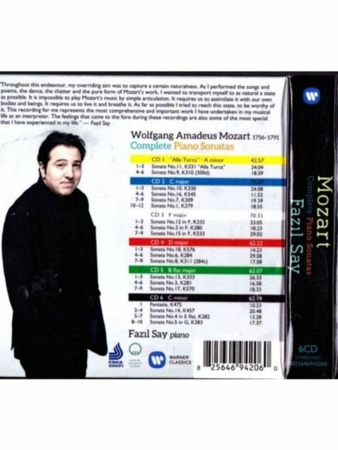 Музыка CD Mozart, Fazil Say - Complete Piano Sonatas 6 x CD, Album Новый