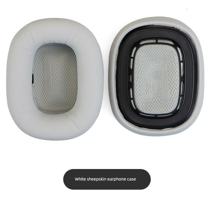 Накладки на уши AirPods Max 2 из овечьей кожи - Белый, одна пара для элегантного стиля