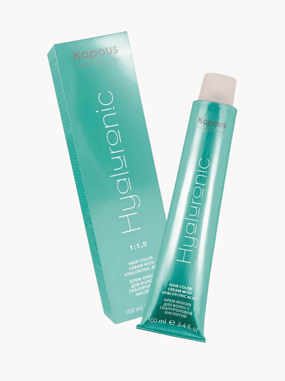 Крем-краска для волос с гиалуроновой кислотой Kapous «Hyaluronic Acid», 04 Усилитель медный, 100 мл