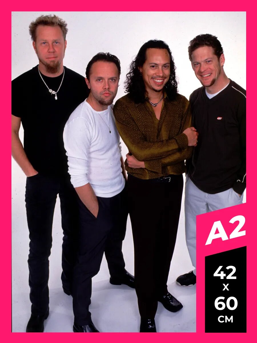 Постер Metallica плакат Металлика 69 A2  матовая фотобумага премиум качества