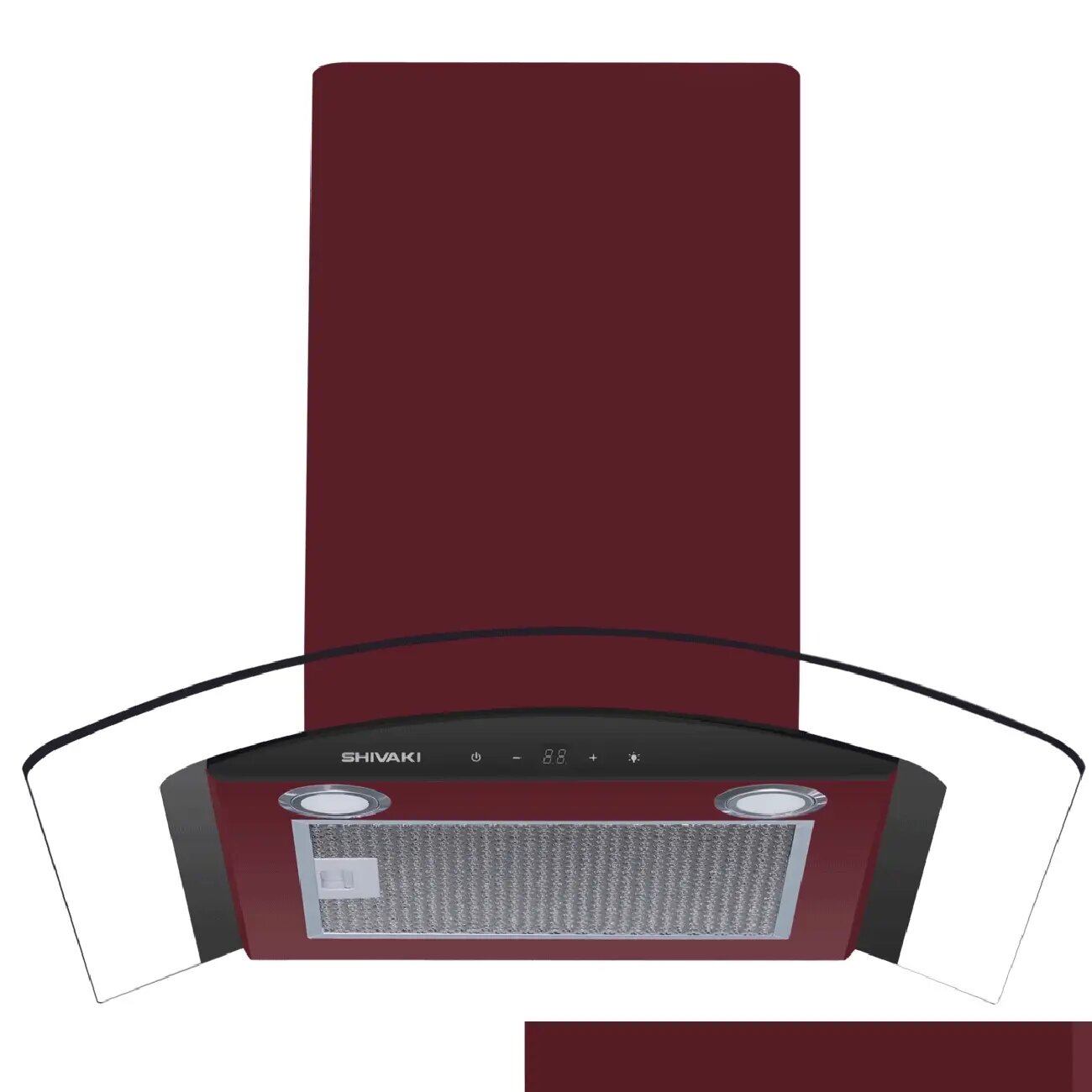 Вытяжка SHIVAKI 0660 Rainbow T, Burgundy, 50 см, 800, Узбекистан, 1 г, 3