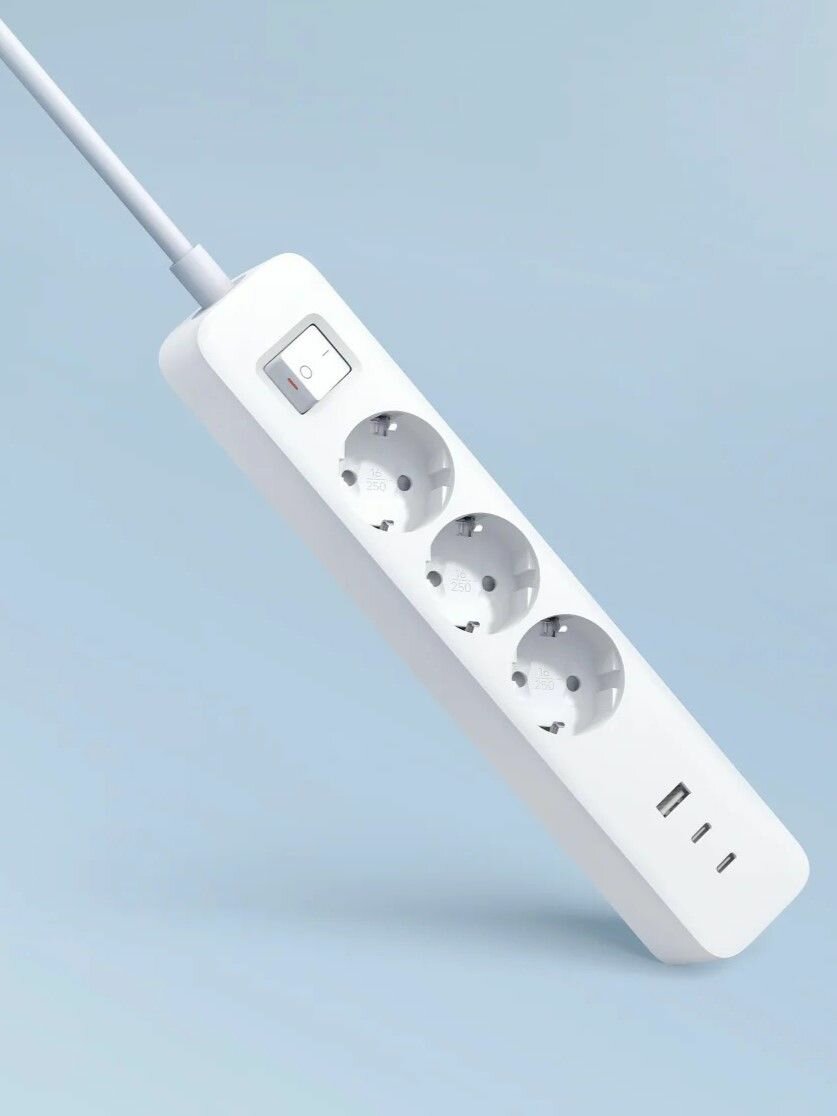 Удлинитель MI Mijia 20W Power Strip EU (XMCXB01EU) White