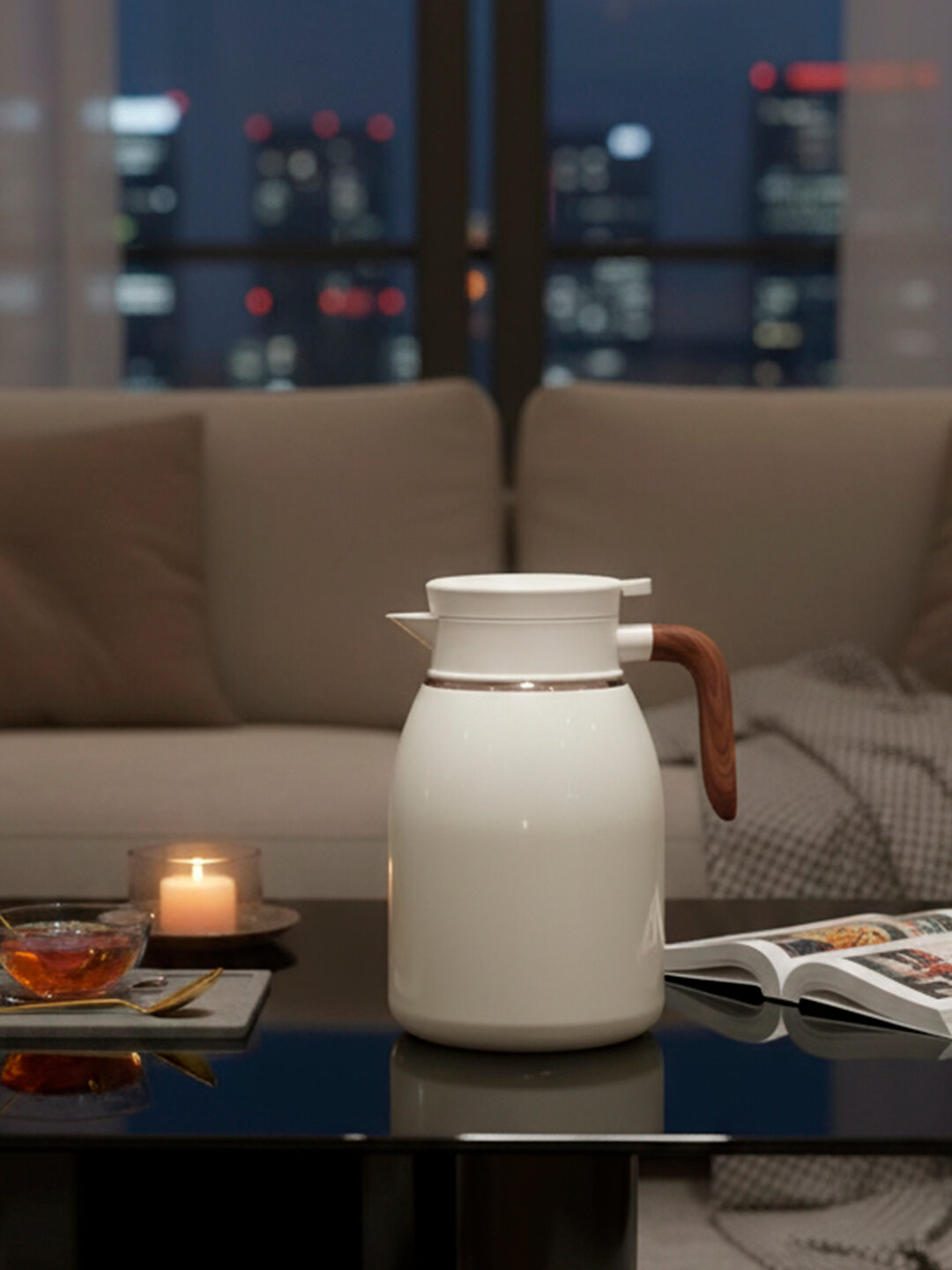 Термокружка "Термос-Чайник", для чая и кофе, 1.6 л, пластик, колба