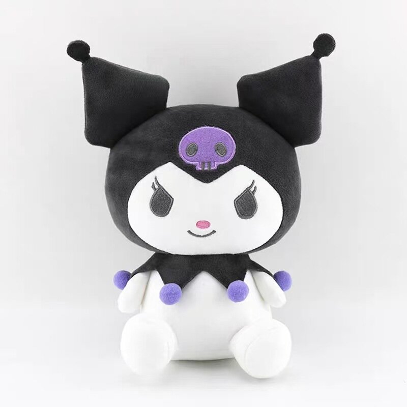 25 см аниме Sanrio плюшевые куклы игрушки Kawaii Hello Kitty Kuromi My Melody Cinnamoroll мультфильм милые плюшевые игрушки подарки для детей Белый, Hello kitty