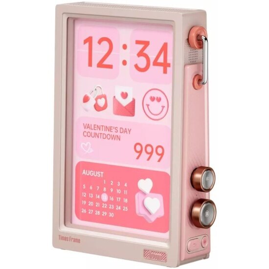 Дисплей пиксельный Divoom Times Frame, розовый