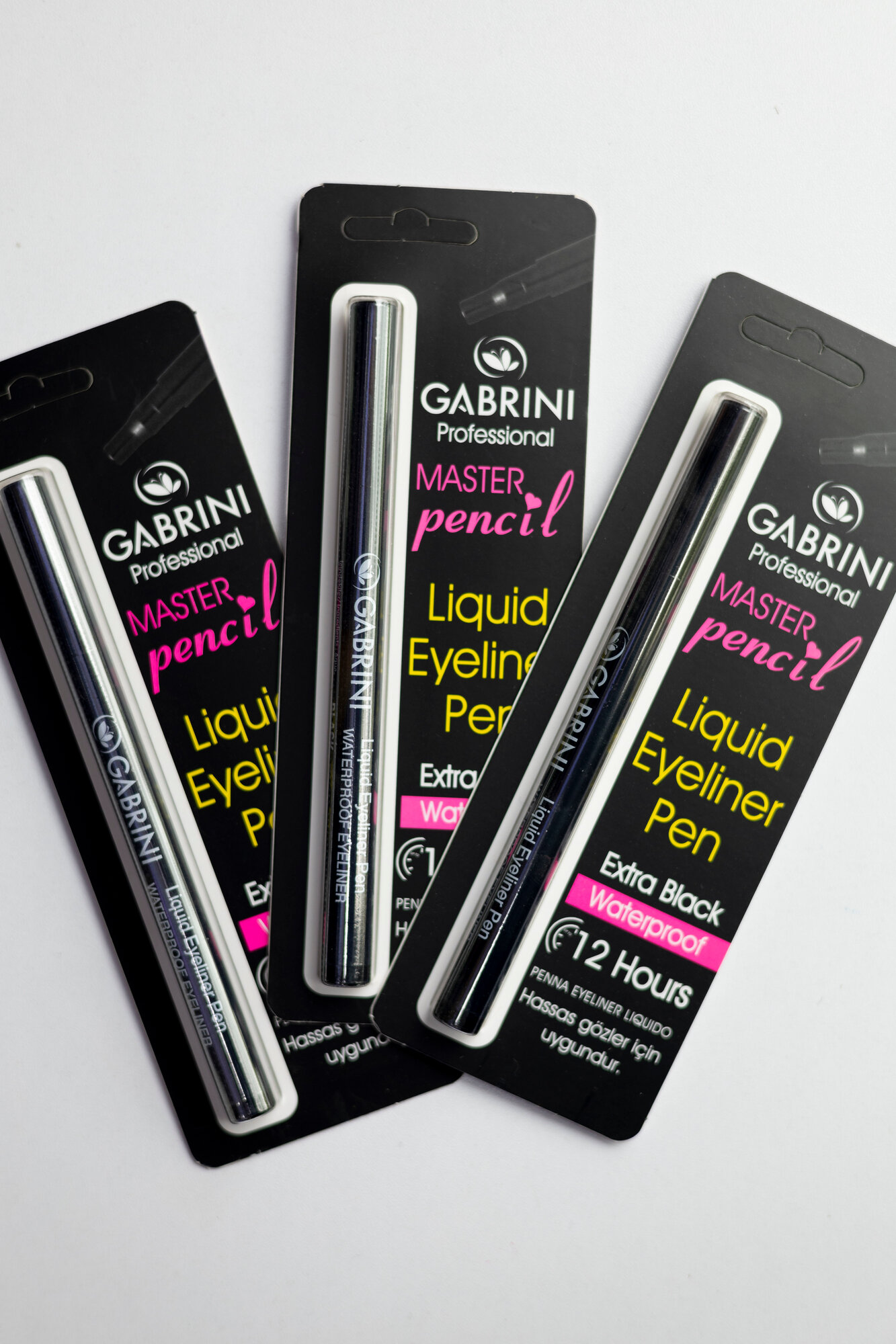 Подводка для глаз фломастер GABRINI, водостойкая, ультратонкая, черная