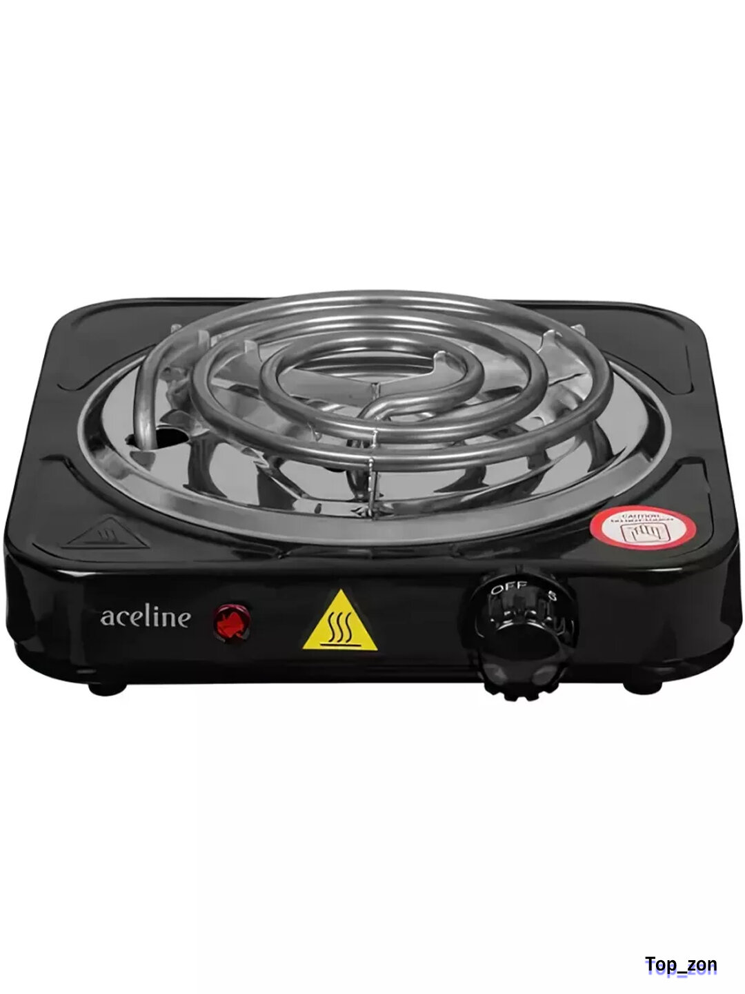 Настольная плита, электрическая, бирюзовая, компактная, для кухни — фото 1