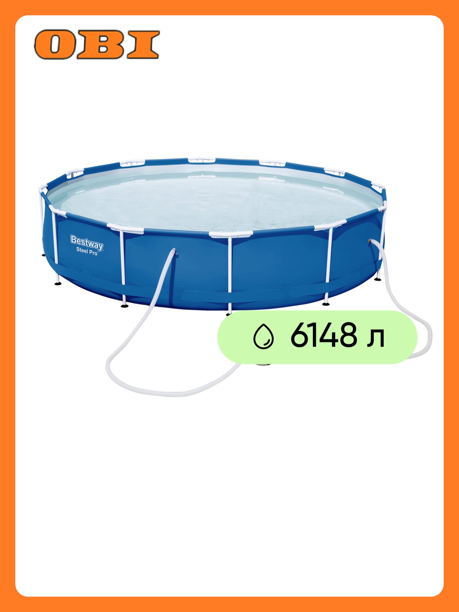 Бассейн каркасный BESTWAY Steel Pro 6148л 305х100см с фильтр-насосом