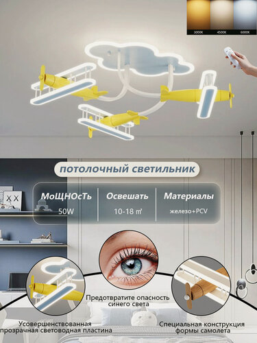 Изображение товара Подходящие для спален и гостиных светодиодные потолочные светильники JC Lighting