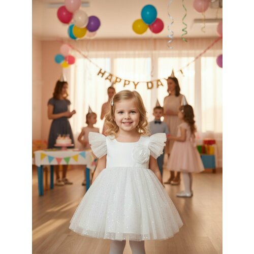 фото Платье мама в теме базовая коллекция, размер 24, 0108 white