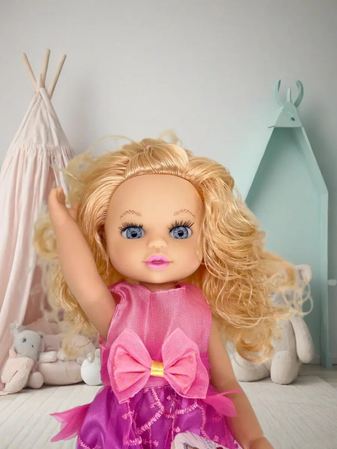 Кукла для девочек, говорящая музыкальная игрушка, 36 см. — фото 1