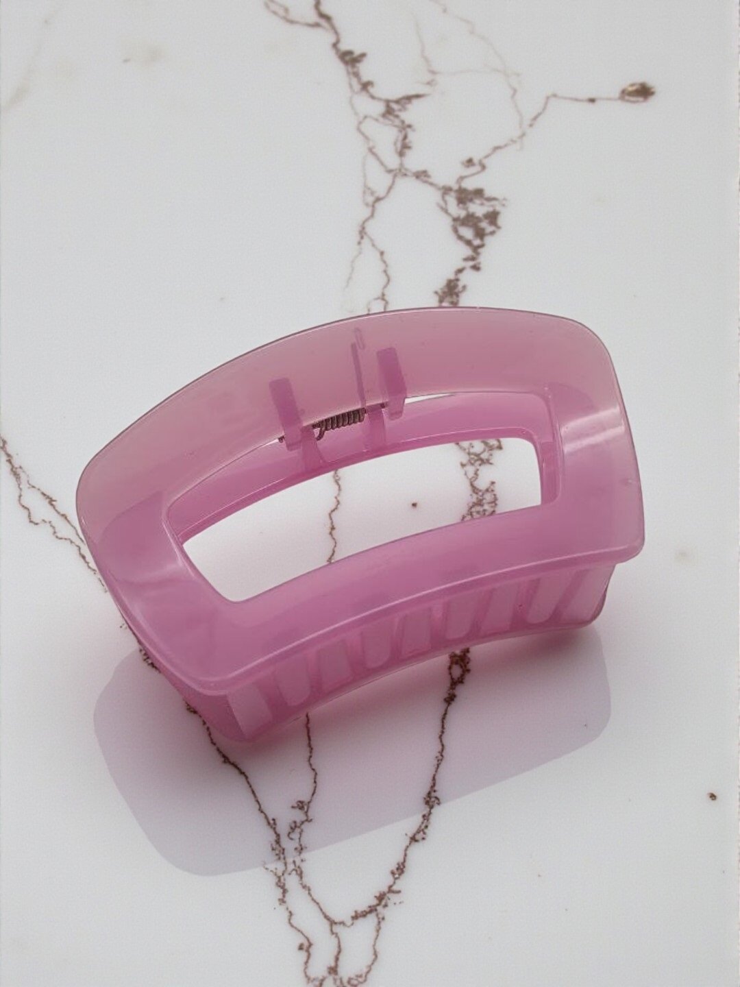 Крабик для волос "Квадрат", высококачественный пластик, для девушек