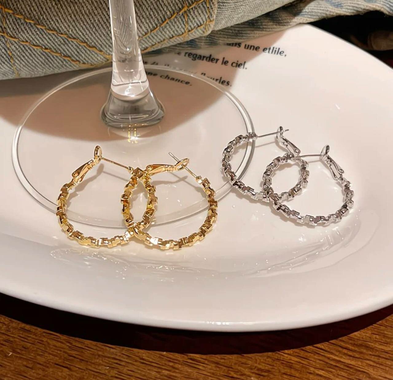 Серьги, размер 4 мм, серебристый — фото 1