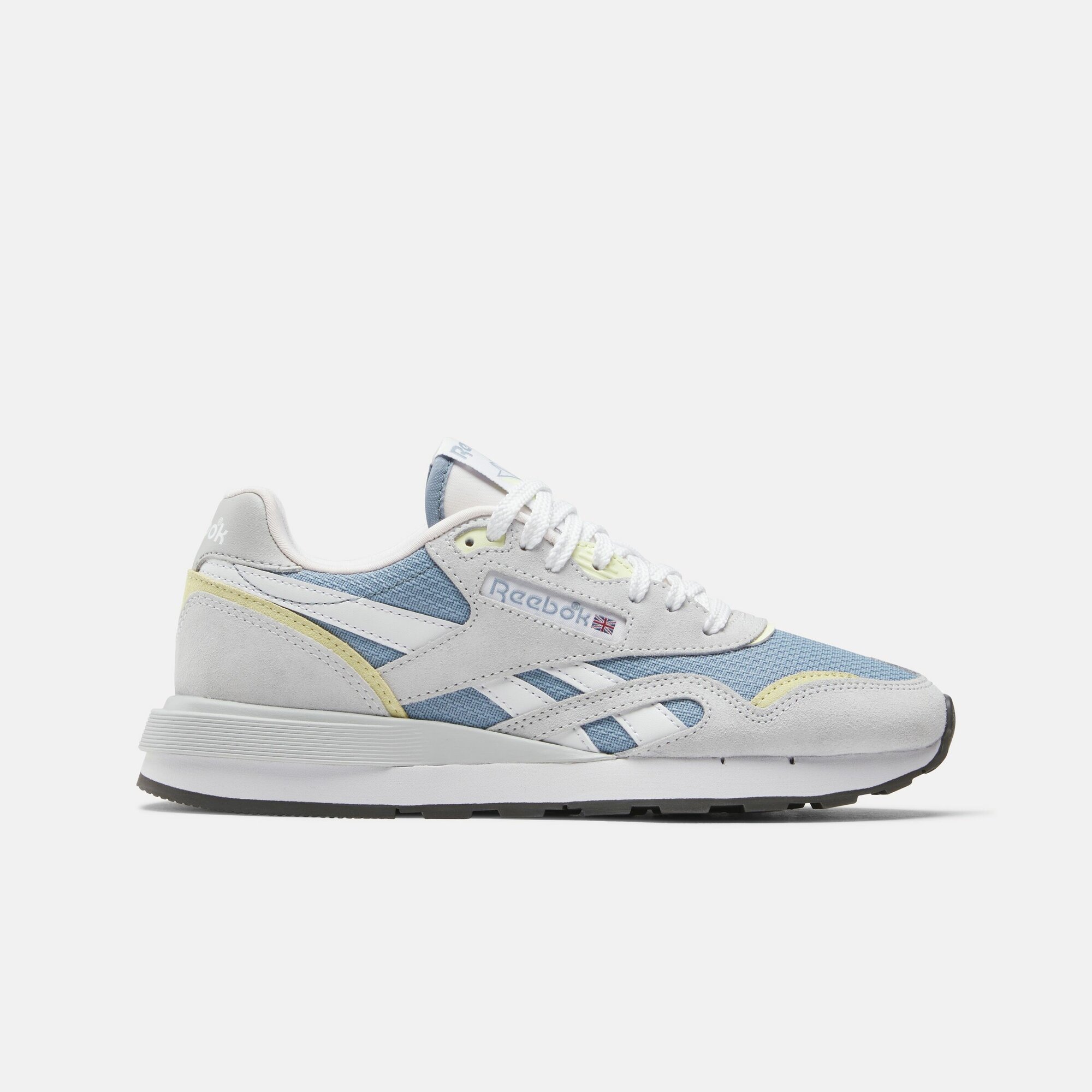 Кроссовки Reebok Classic Nylon, размер 10 US, серый/голубой/бежевый