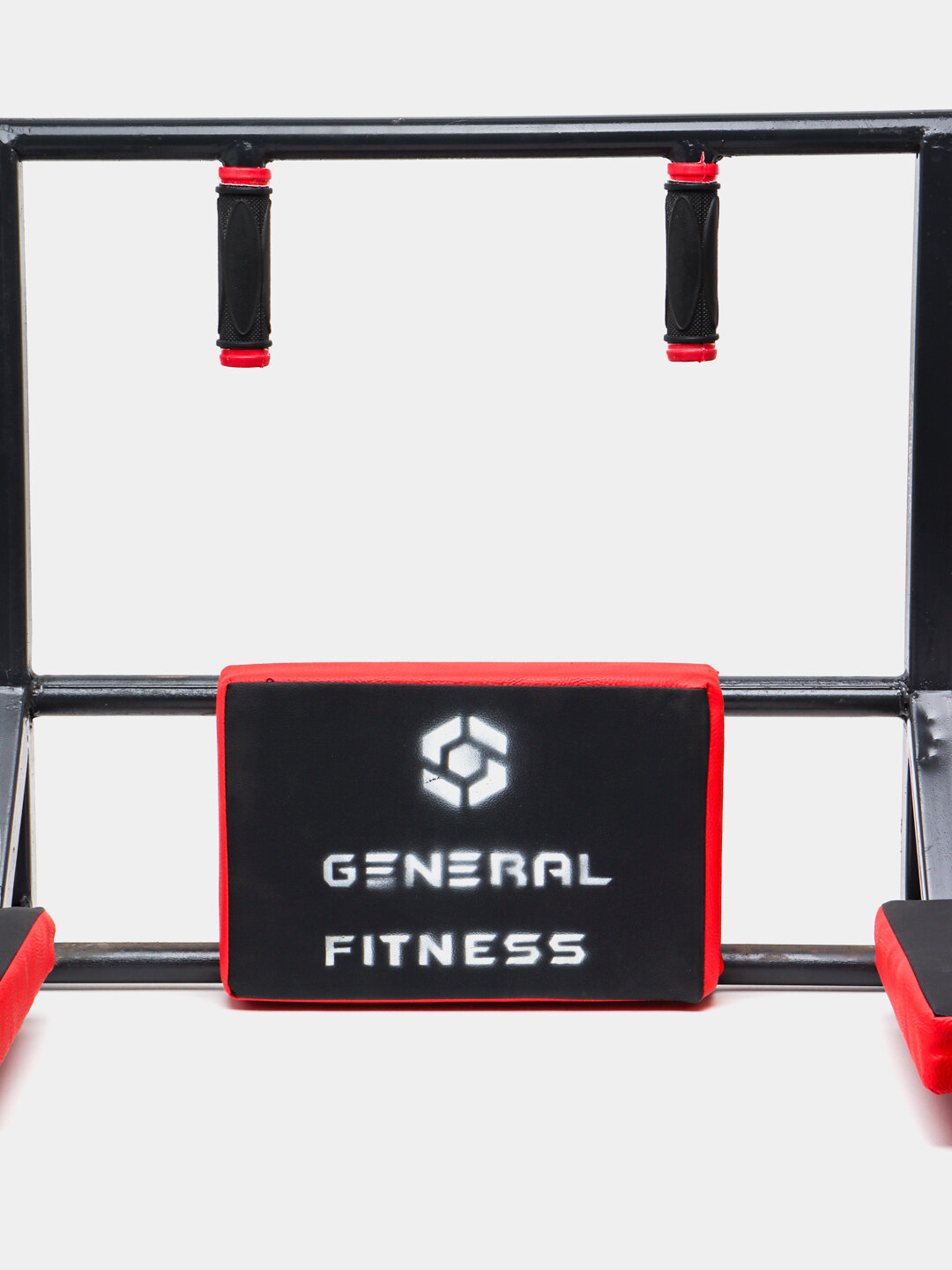 Турник "3 в 1", многофункциональный тренажёр для развития мышц, красный, длина перекладины 100см — фото 1