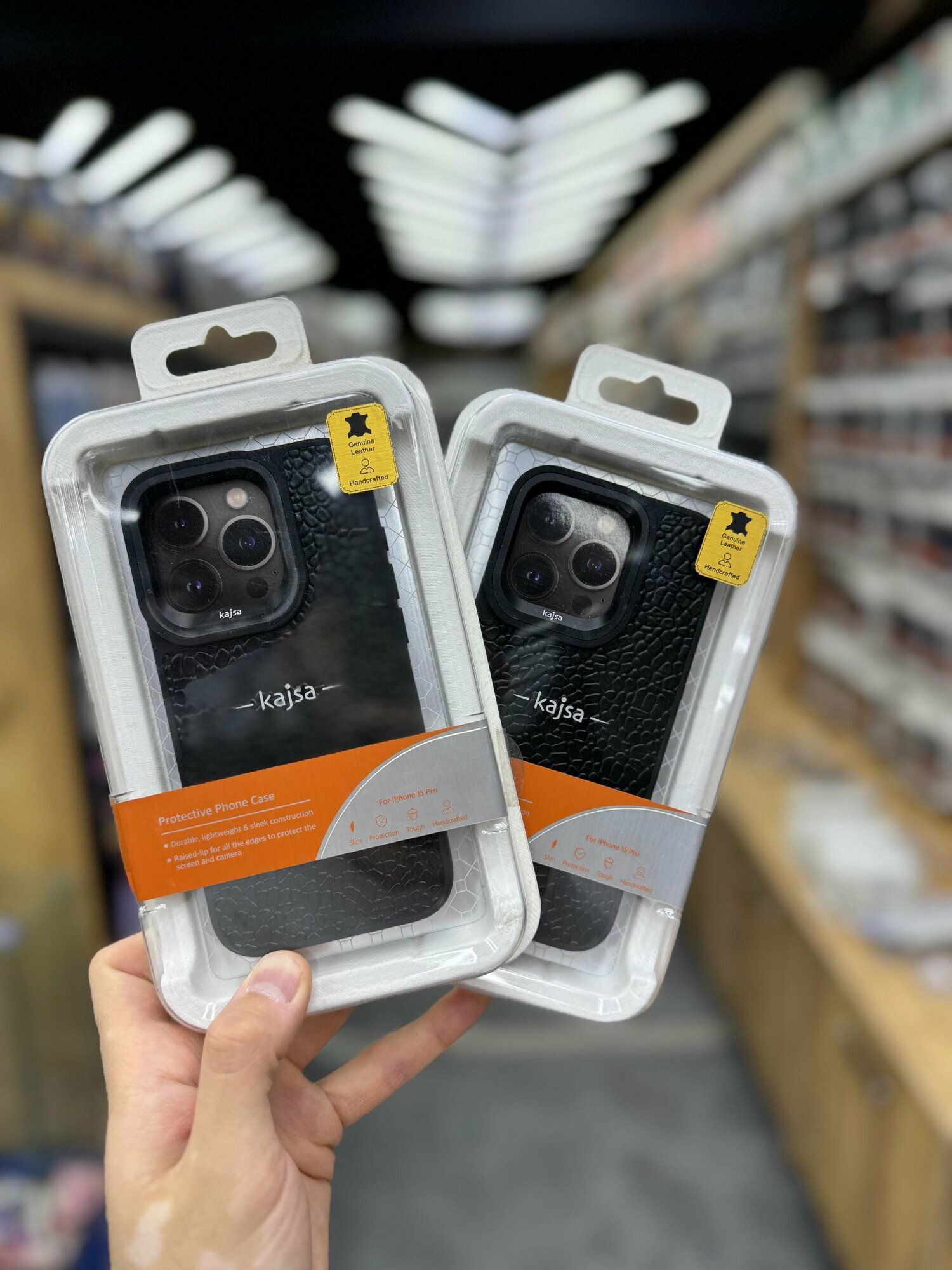 Чехол KAJSA противоударный для iPhone 15 Pro, защитный бампер, стильный дизайн, разноцветный