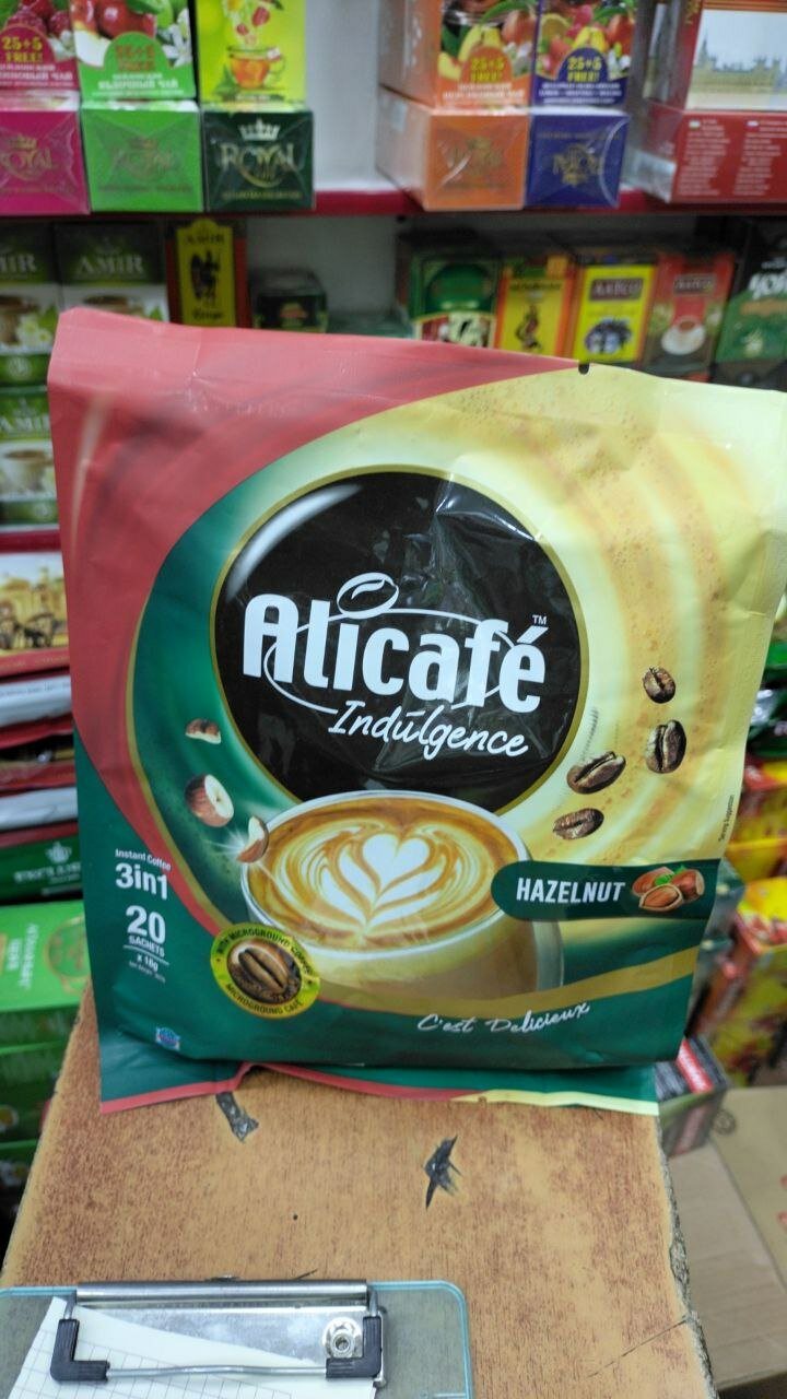 Растворимый кофейный напиток Alicafé Indulgence, Hazelnut, 3 в 1 — фото 1