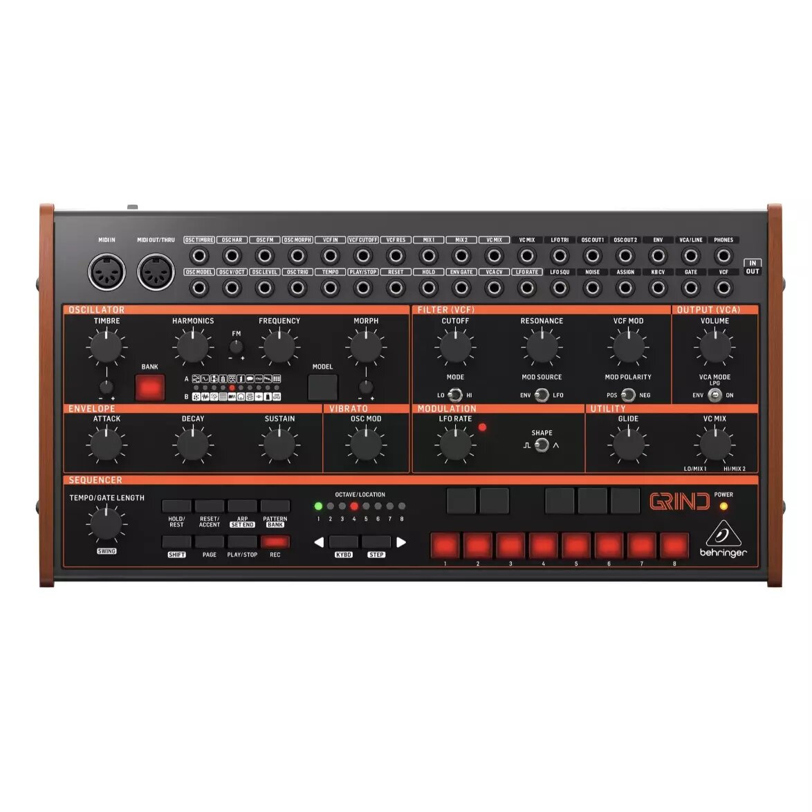 Гибридный полумодульный синтезатор Behringer GRIND — фото 1