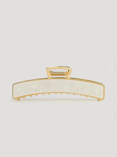 Изображение товара Заколка для волос, 11 см, металл/акрил, золотистая, Крабик, Hairstyle, Kuchenland