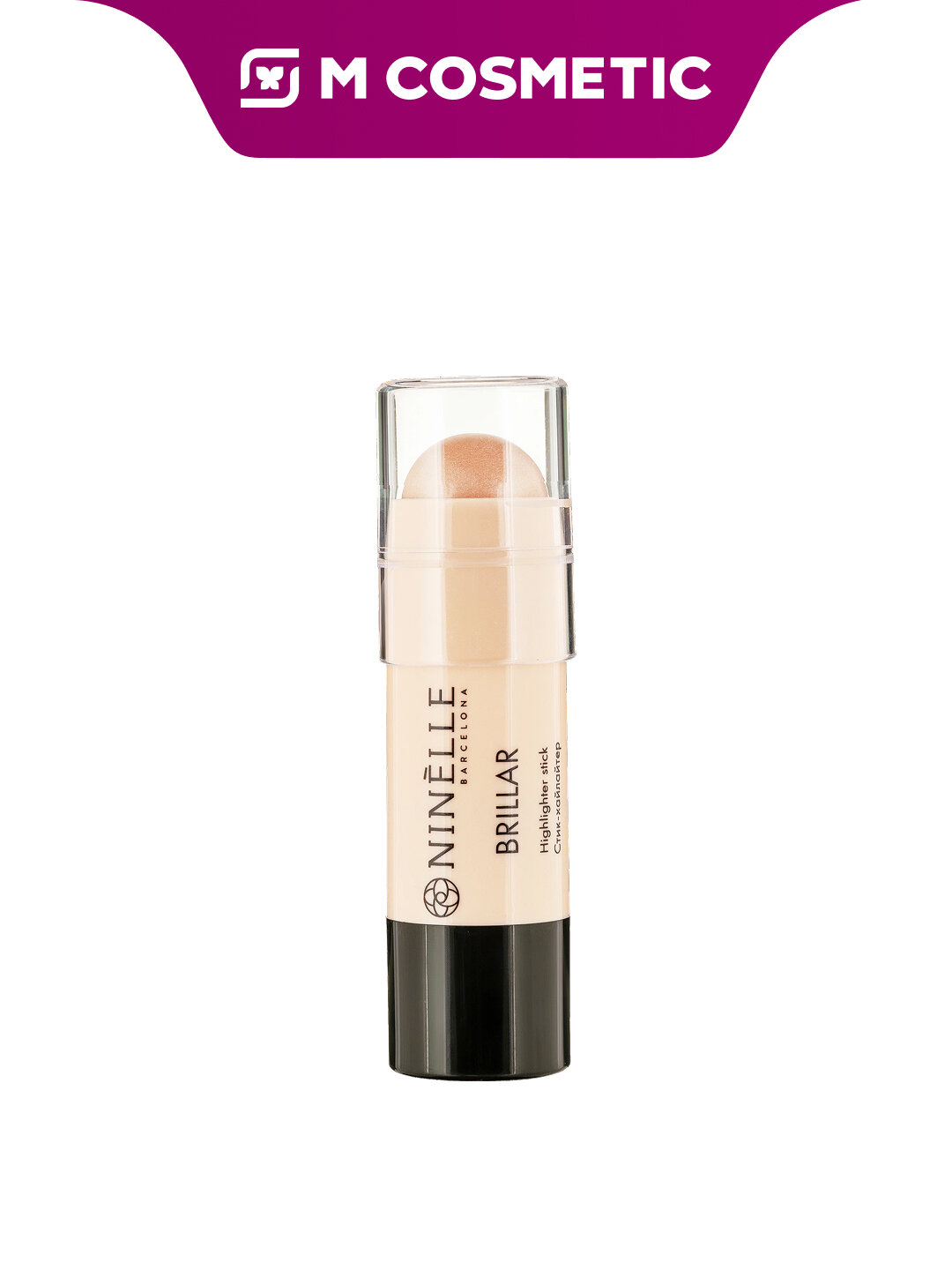 Хайлайтер Ninelle Brillar №412, кремовый, холодный розовый, 6 г