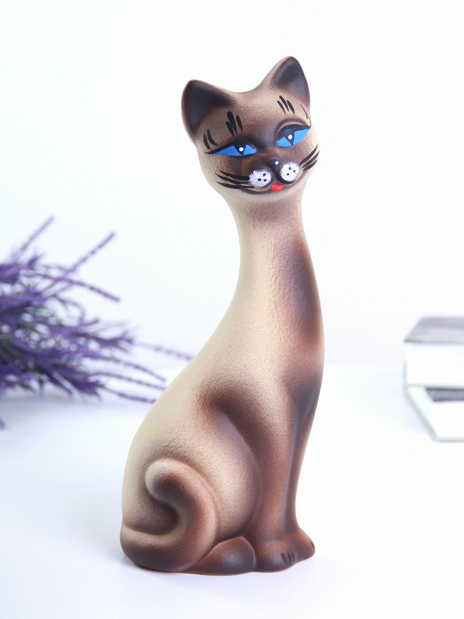 Кот Кит 25 см сиамский матовый