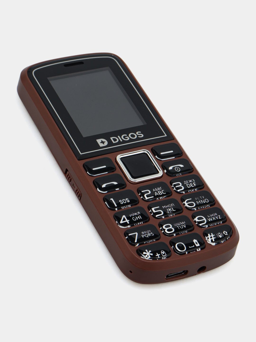 Кнопочный телефон Digos 101, аккумулятор 1000мАч, экран 1,77", 2 сим-карты, Type-C — фото 1