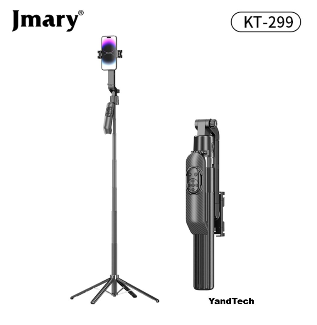 Селфи-палка штатив Jmary KT-299 с Bluetooth пультом, держатель для телефона, вращение 360°