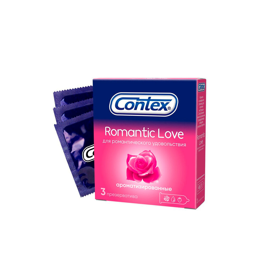Презервативы Contex Romantic Love, для максимального комфорта, 3 шт.