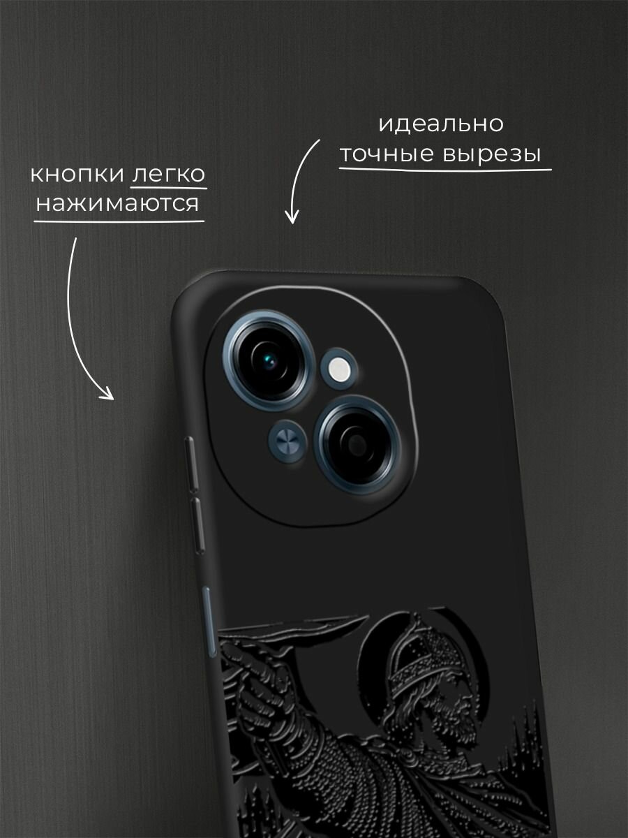 Чехол на Tecno Spark Go 1/Tecno POP 9 / Техно Спарк Го 1/Техно ПОП 9 с принтом Древнерусский князь — фото 1