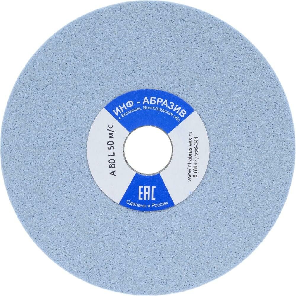 Круг шлифовальный 1, 200x20x32 мм, A 80 L 50 м/с инф-абразив 1-8714