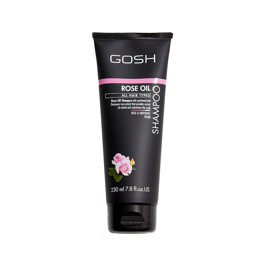 GOSH Шампунь для волос с розовым маслом Rose Oil, 230 мл