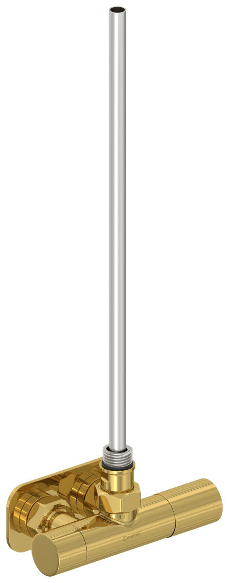 Сунержа Вентиль Сунержа 03-1425-1234, 1х1/2" угловой маховик-скрытый, EU50 правое, золото