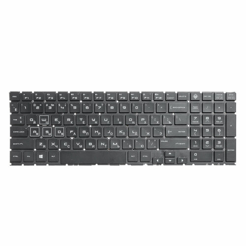 Клавиатура с RGB подсветкой для ноутбука HP OMEN 15-dc0000 / 15-dc1000 / 15-dh0000 / 15-dh1000