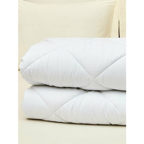 фото Одеяло cozy home "pecorella" 1.5-спальное (140х205) микрофибра, шерсть овечья/полиэфирное волокно, цвет белый