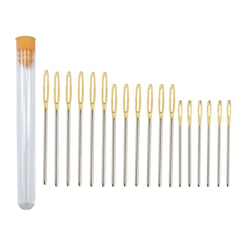 (1 Box)Clear Plastic Sewing Needle Storage Case - Portable Box for Threading, Embroidery, Knitting & Travel Sewing Kits