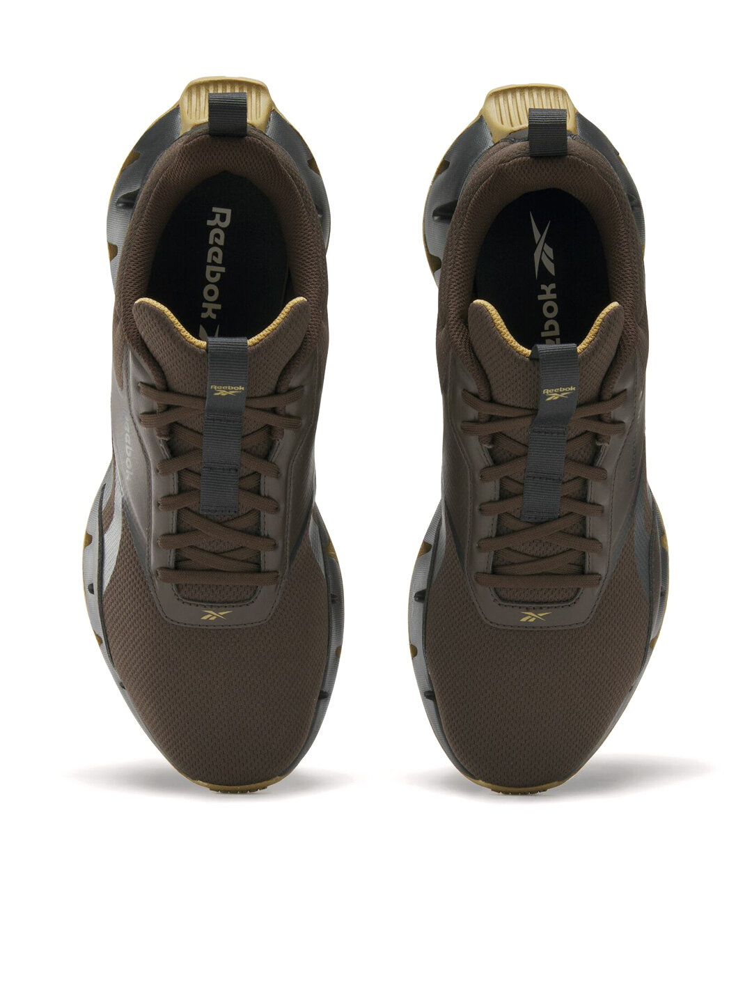 Кроссовки Reebok Zig Dynamica STR, размер 8 US, черный/черный/коричневый — фото 1
