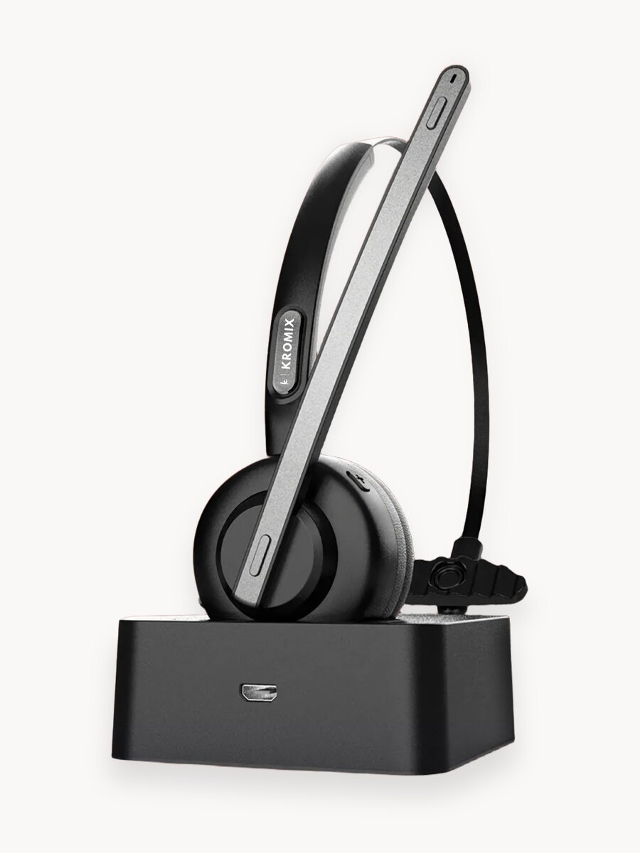 Гарнитура с микрофоном беспроводная К221, черная, Bluetooth 5.2, для компьютера