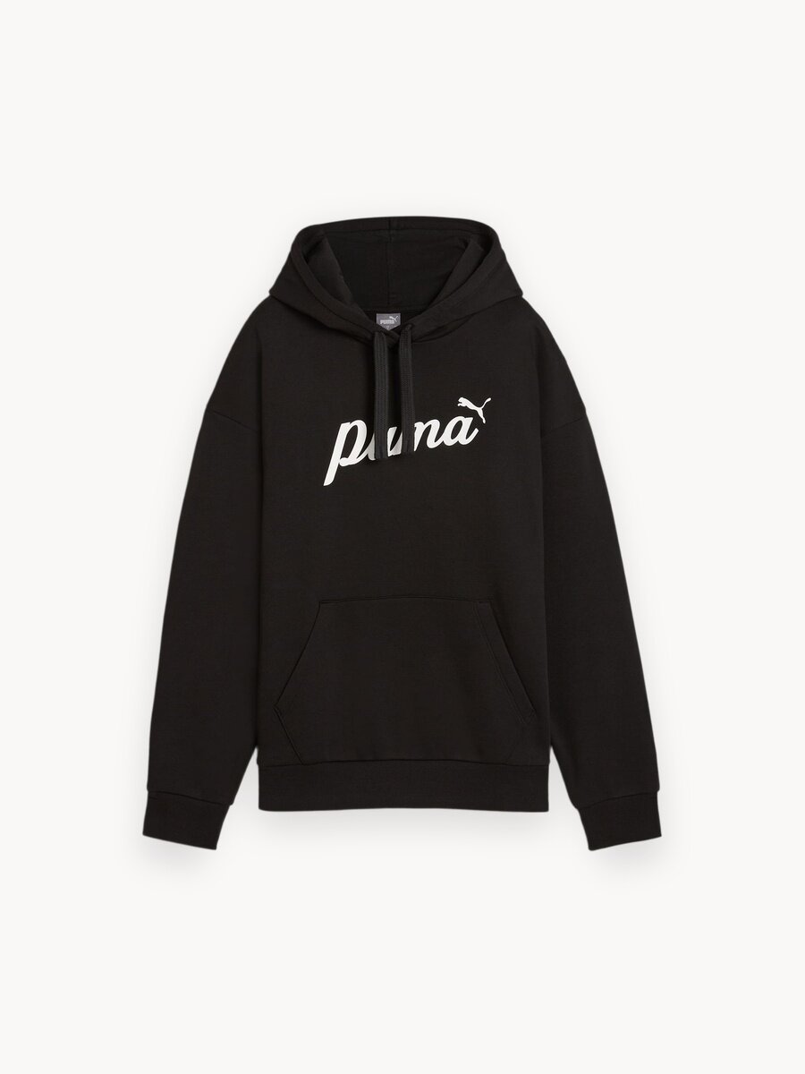 Худи PUMA ESS+ Script , размер 46, , черный