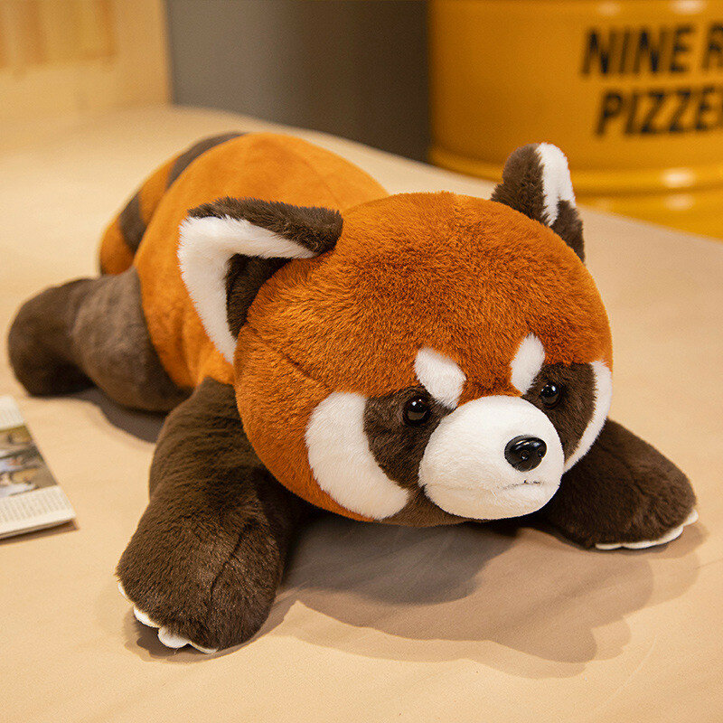 Huggable red panda plush toy реалистичный дизайн животного идеально для детей и декора детской