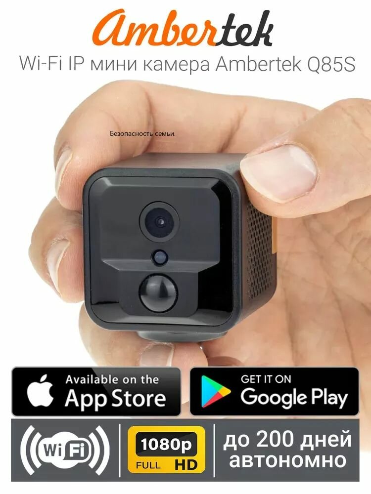 Беспроводная IP Мини Камера Q85S FOWL C PIR-датчиком Движения
