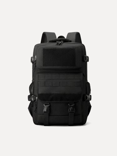 Изображение товара Рюкзак тактический 30 литров, с липучками и стропами MOLLE, черный