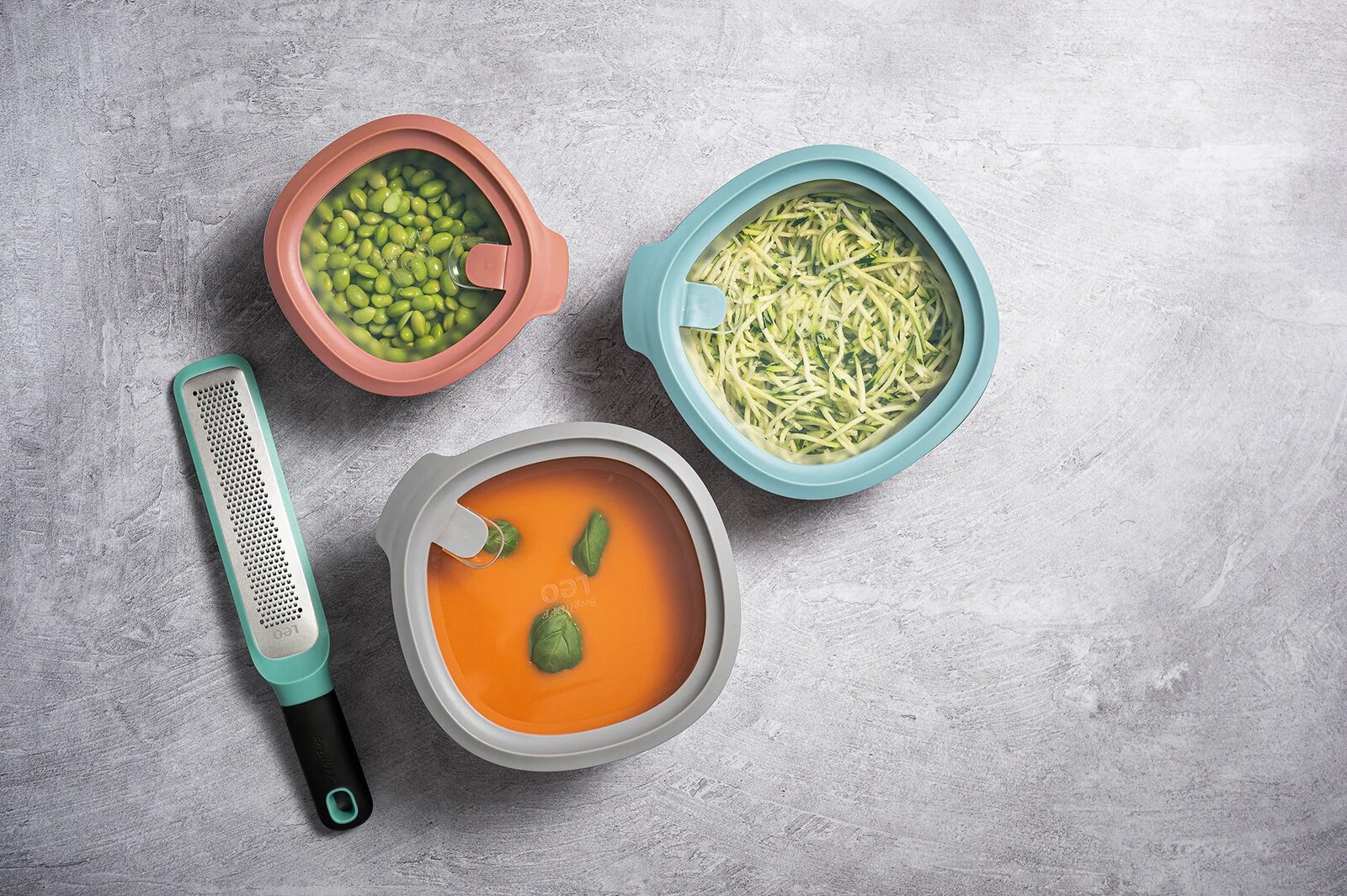 Набор контейнеров BergHOFF Leo, морозоусточивый, для СВЧ, 3шт — фото 1