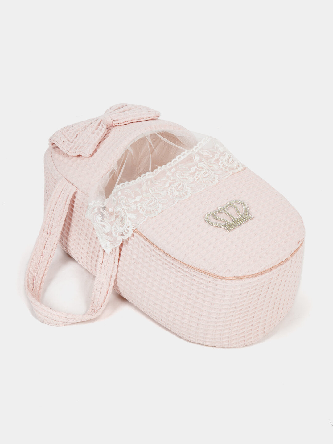 Козина для новорожденных, с матрасом, конверт, карманы, для мальчика, девочки — фото 1