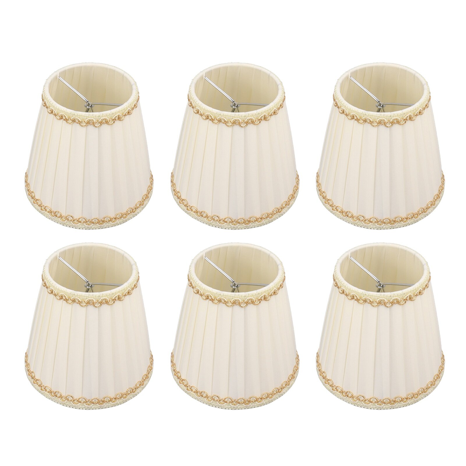 Набор из 6 стильных абажуров для ламп с прищепкой тканевые абажуры для люстр и настольных ламп