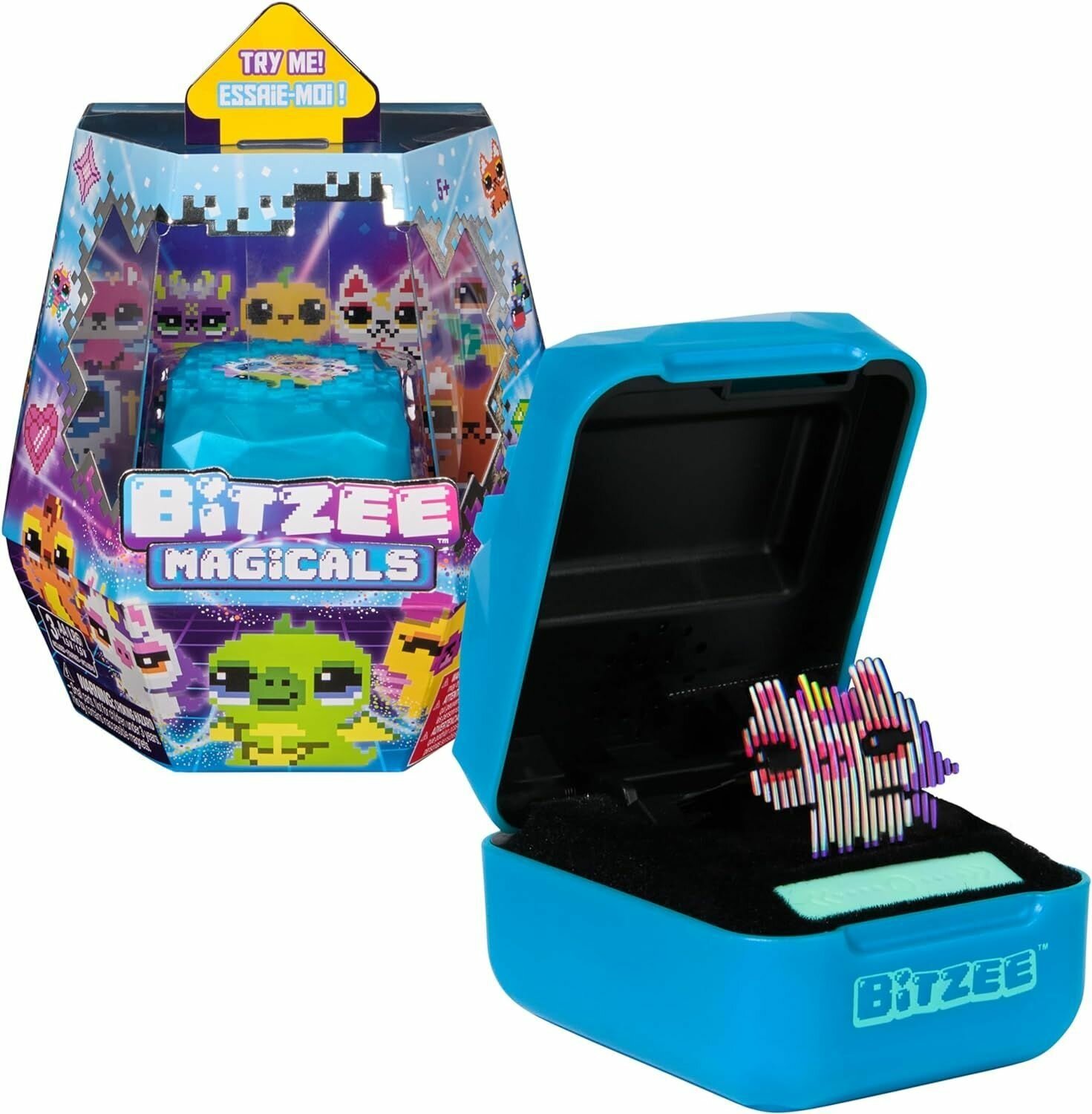 Интерактивный цифровой питомец Spinmaster Bitzee Magicals, с 20 персонажами внутри реагирует на прикосновения