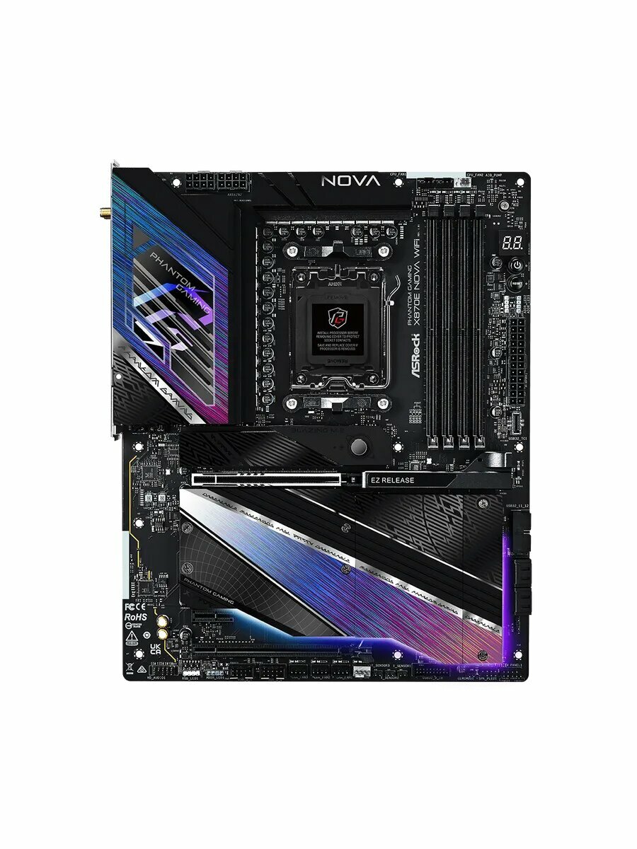 ASRock Phantom Gaming X870E NOVA Wi-Fi Материнская плата AM5 — фото 1