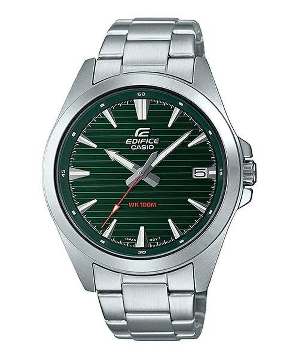 Наручные часы CASIO Edifice, серебристый/зеленый