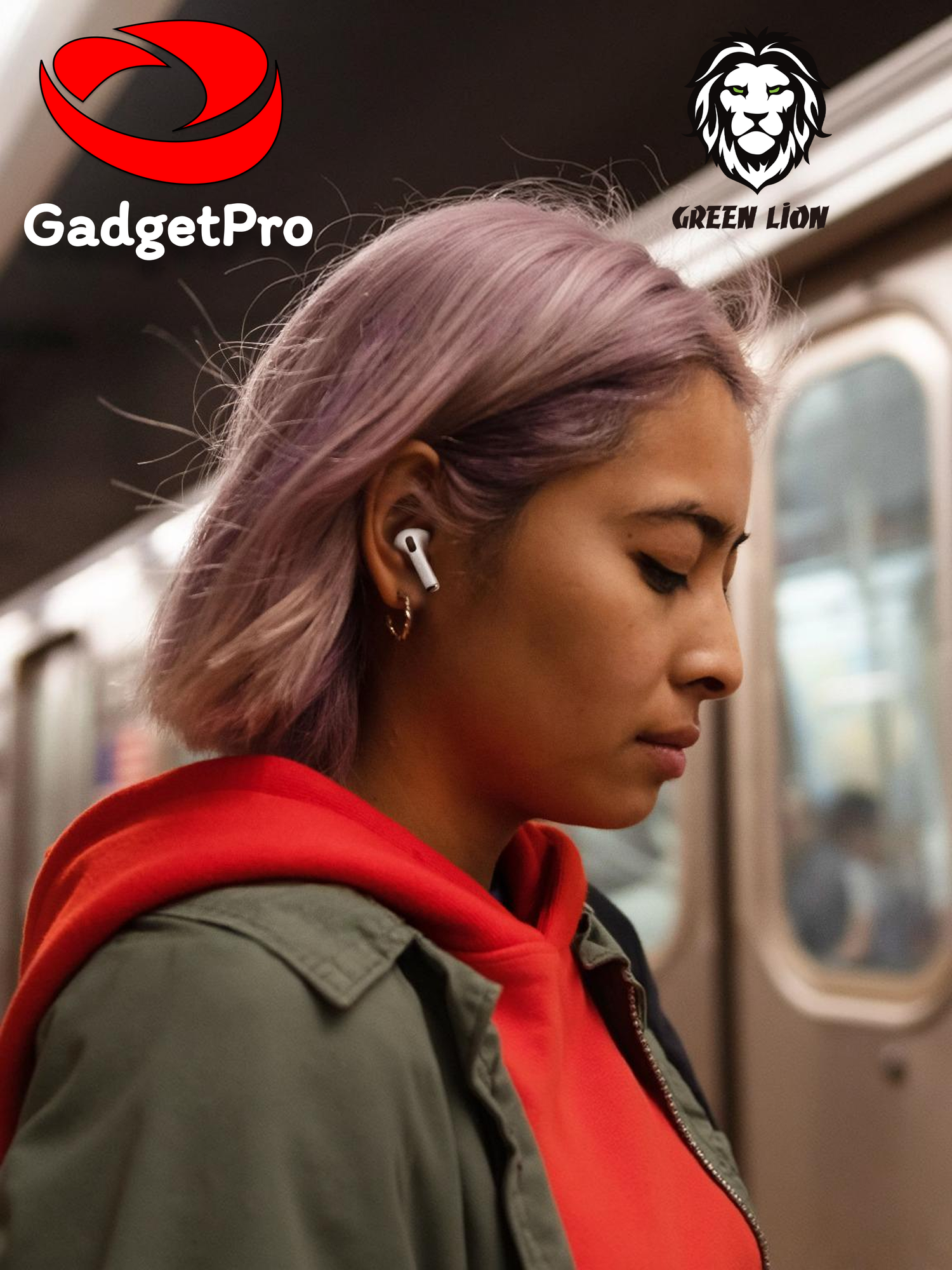 Беспроводные наушники Green Lion Earbuds Pro 2 с ANC, Bluetooth 5.3, сенсорным управлением, до 25 ч работы