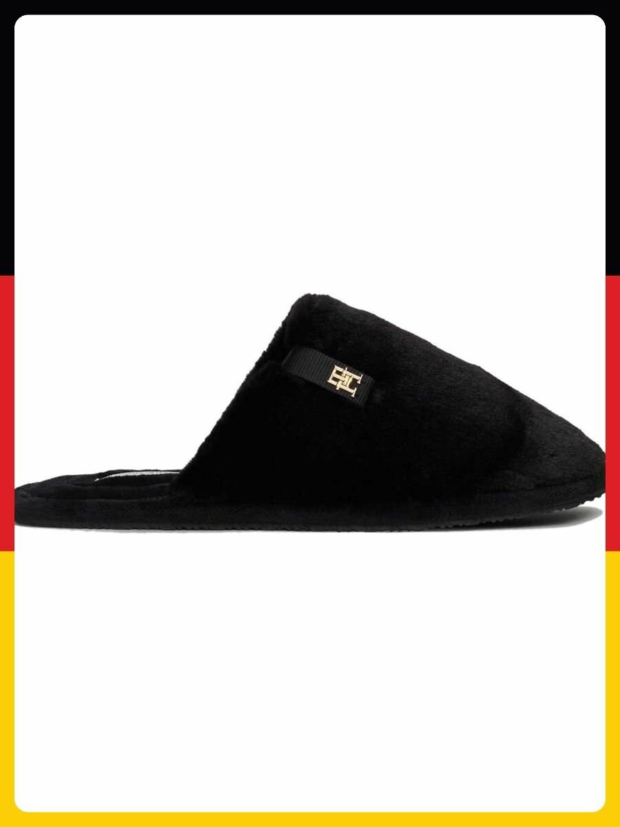 Тапочки TOMMY HILFIGER, размер EU-37-38, черный