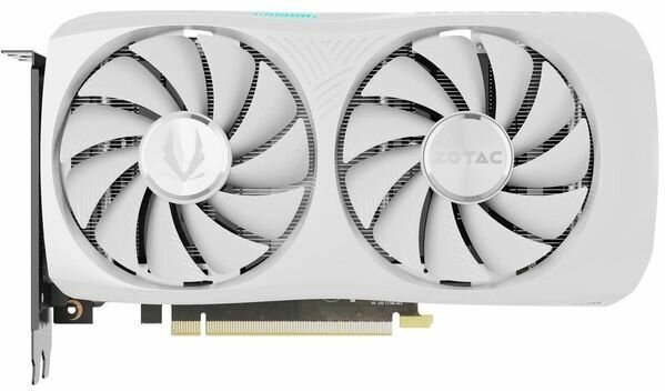 Видеокарта Zotac PCI-E RTX 4060 Ti TWIN EDGE OC WHITE ED NVIDIA GeForce RTX 4060TI 8Gb 128bit GDDR6 2565/18000 HDMIx1 DPx3 HDCP Ret
